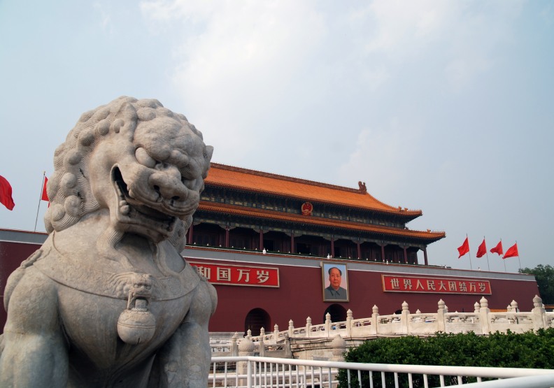 中國北京天安門。取自Flickr。攝影者e_ella。