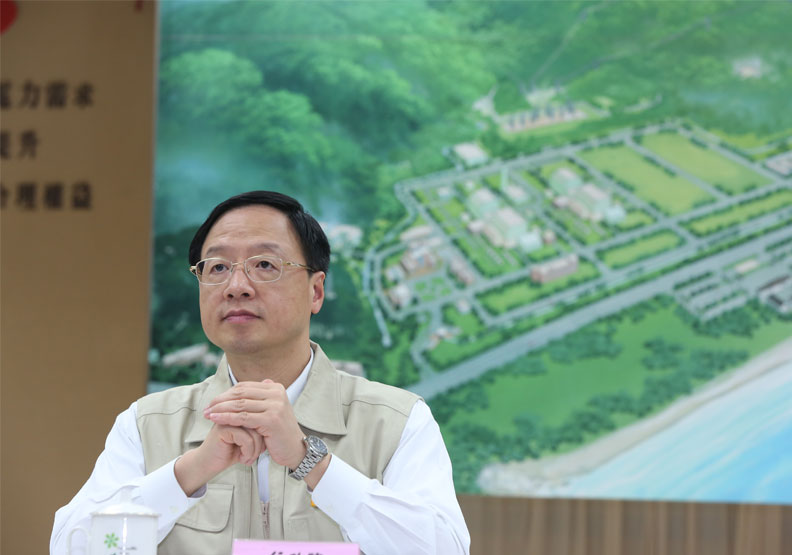 時任行政院長江宜樺視察核四。蘇義傑攝