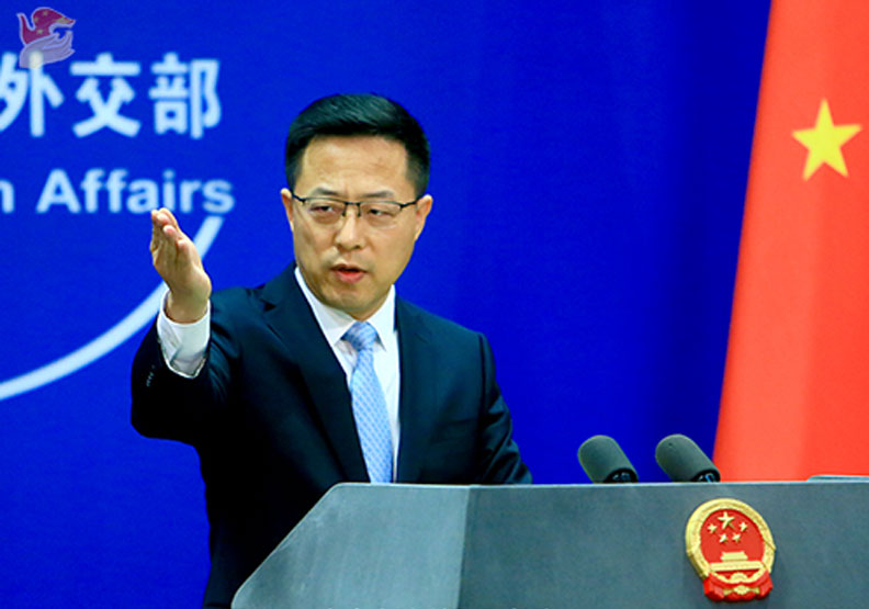 圖／中國外交部發言人趙立堅。取自中國外交部