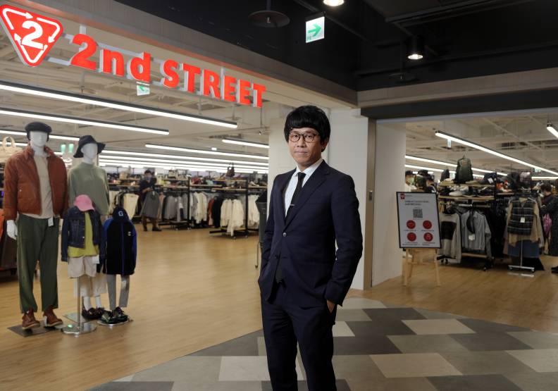 2ndSTREET台灣董事長出口定治接受專訪，揭密日本二手衣龍頭崛起之路。陳之俊攝