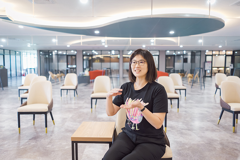 屏科大圖書館館長趙善如。