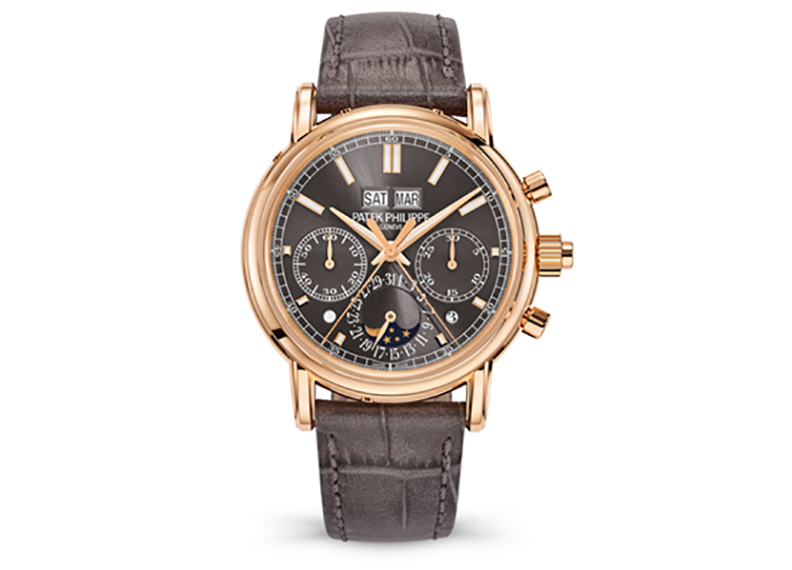 全手工打磨的玫瑰金錶殼，搭配凹面錶環和雙層錶耳，造型別緻優雅。