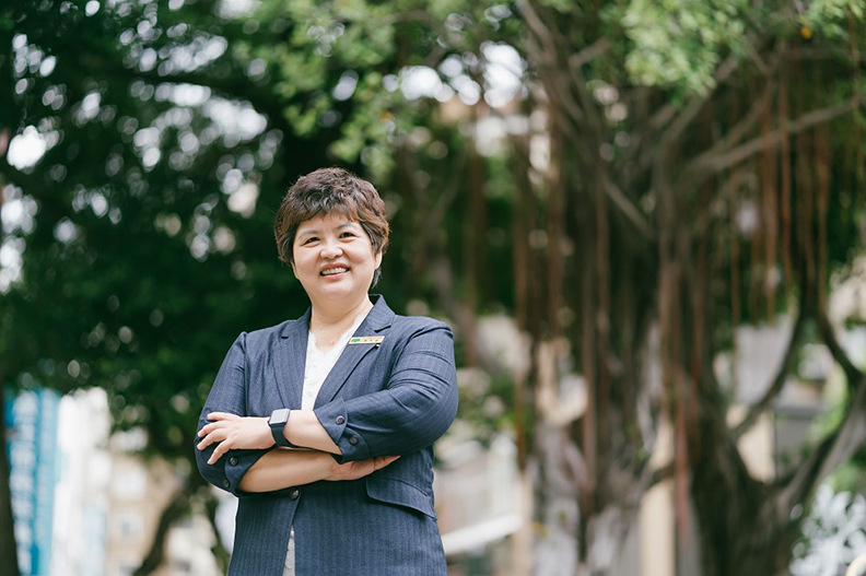 我雖然不是最頂尖，可在我身上可以學習到正向積極的態度，希望我的人生故事能影響更多的人。