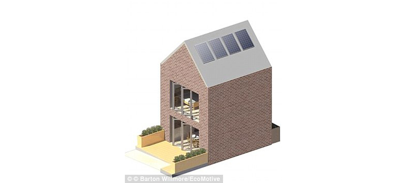 由建築師Barton Willmore所設計的Modulhus。取自創新拿鐵，圖片來源：dailymail.co.uk