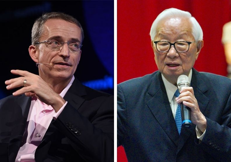 圖／Intel CEO基辛格、台積電創辦人張忠謀兩人隔空互槓。Flickr by Web Summit、賴永祥
