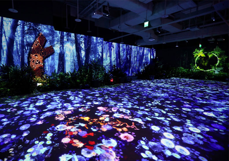圖／位在微風南山的「離線時區」特展。張智傑攝