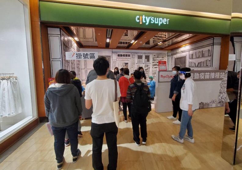 機動疫苗接種站。沈瑜攝