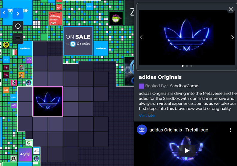 地產遊戲「Sandbox」也是金融化遊戲之一。圖片來源/Sandbox