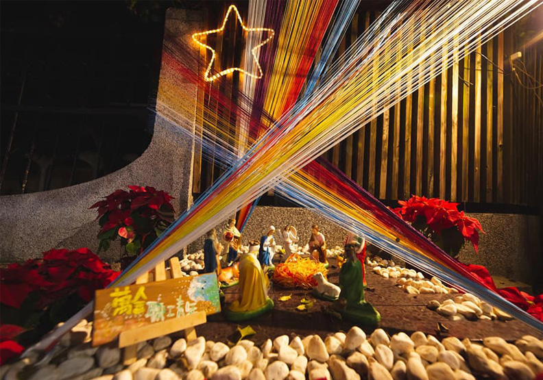 萬金聖母聖殿馬槽裝飾。取自潘孟安臉書