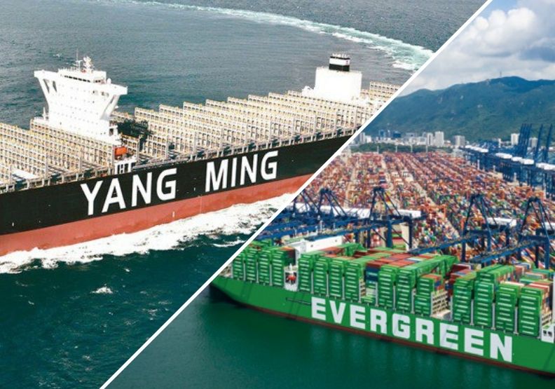 圖／長榮海運發出40個月的年終獎金後，陽明海運也傳發出8個月。經濟日報、長榮海運提供