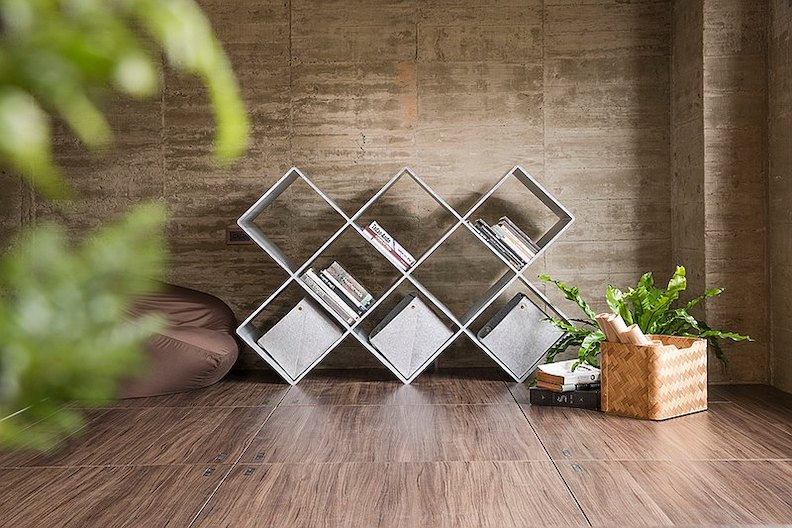 伊莫諾家居的LIXT所有格不僅受到消費者好評，也獲得2021年德國紅點設計與綠色產品兩項大獎，國際評審給予「實現搖籃到搖籃原則的環保產品」的極高評價。（啟翔輕金屬科技提供）