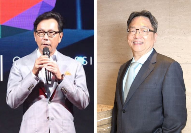 圖／台灣大哥大董事長蔡明忠（左）、台灣之星總經理賴弦五（右）。張智傑、池孟諭攝