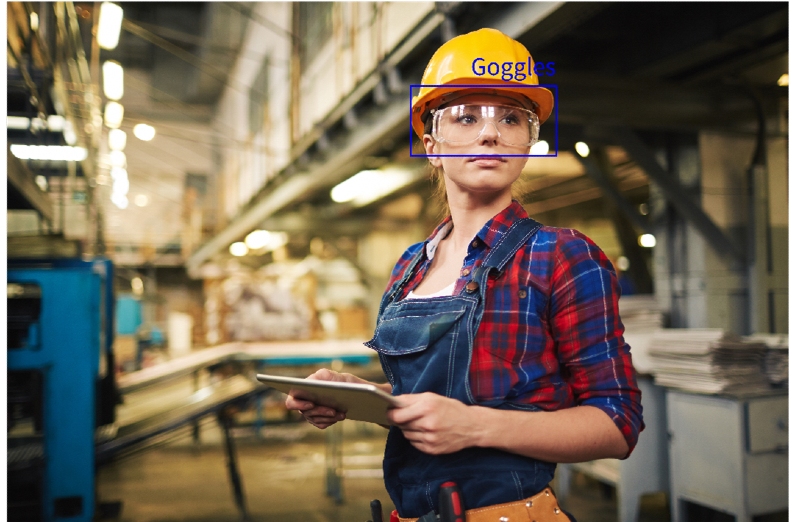 科智企業 MusesAI工安糾察隊 辨識廠區內工作人員的穿著與配備是否符合各產線作業安全標準。