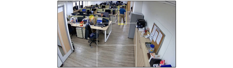 科智企業 MusesAI電子安全防護網 監測廠內需管制人員進出的特殊區域,並可設定即時誤入警報。