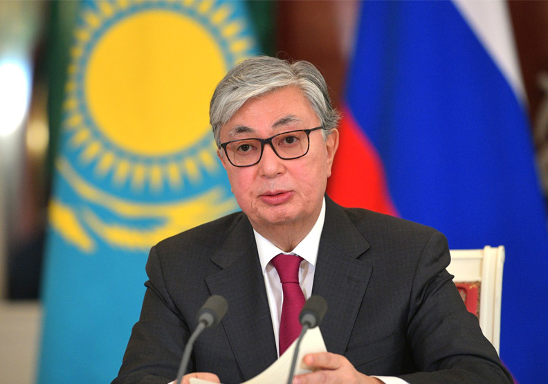 哈薩克總統托卡葉夫。取自克里姆林宮官網