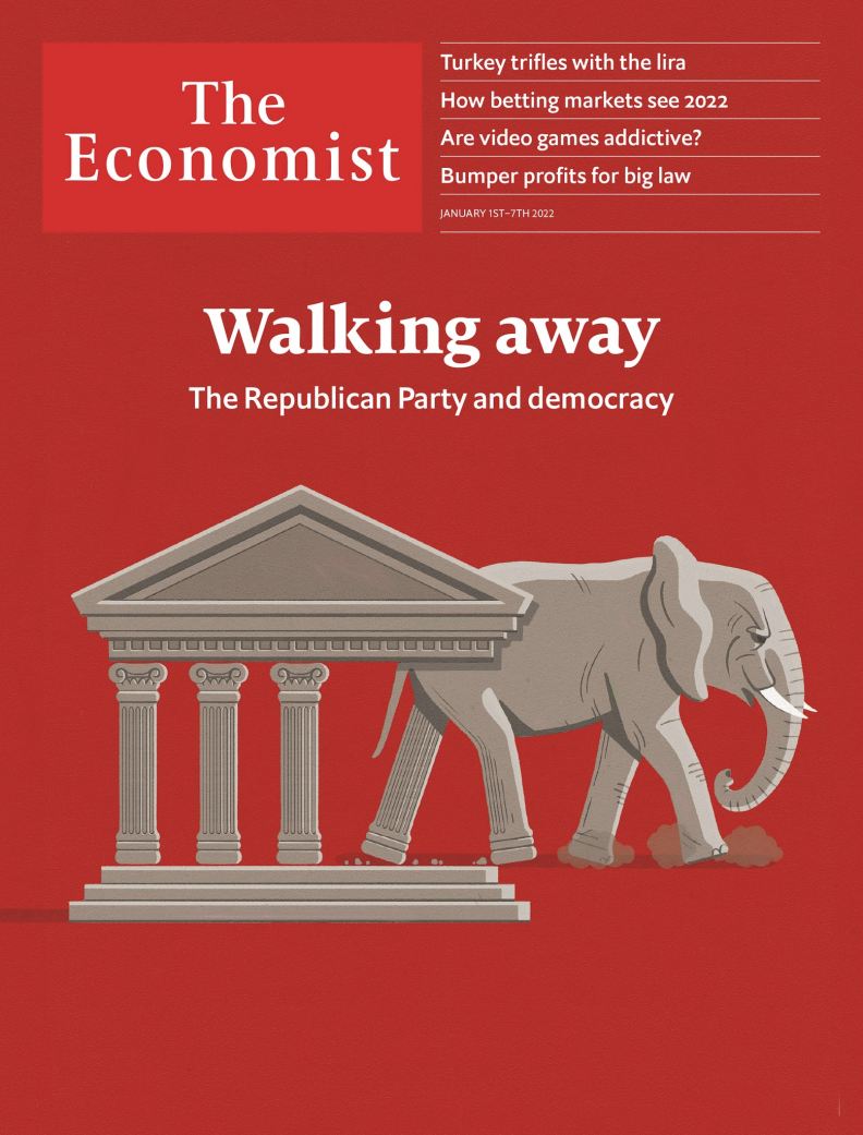 《經濟學人》封面。圖片來自The Economist 臉書