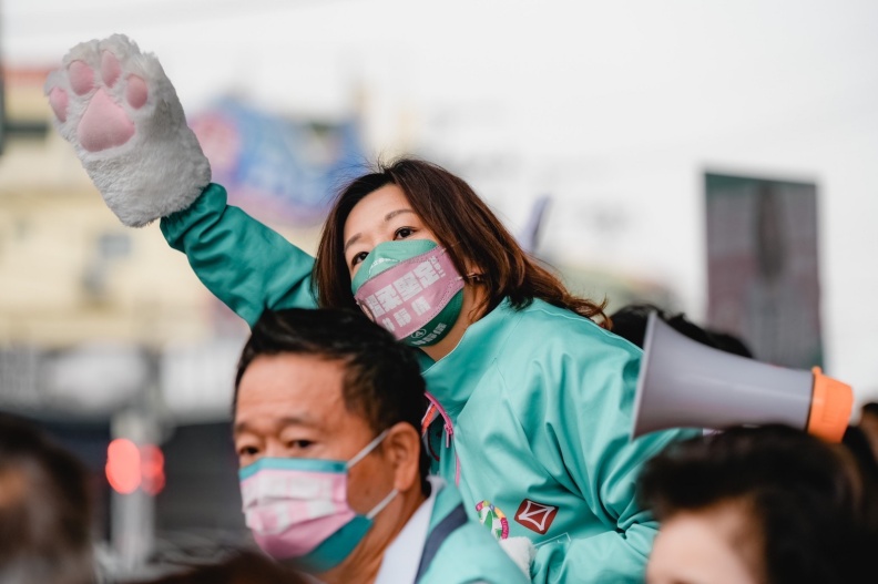 林靜儀代表民進黨參與台中第二選區立委補選。張智傑攝影