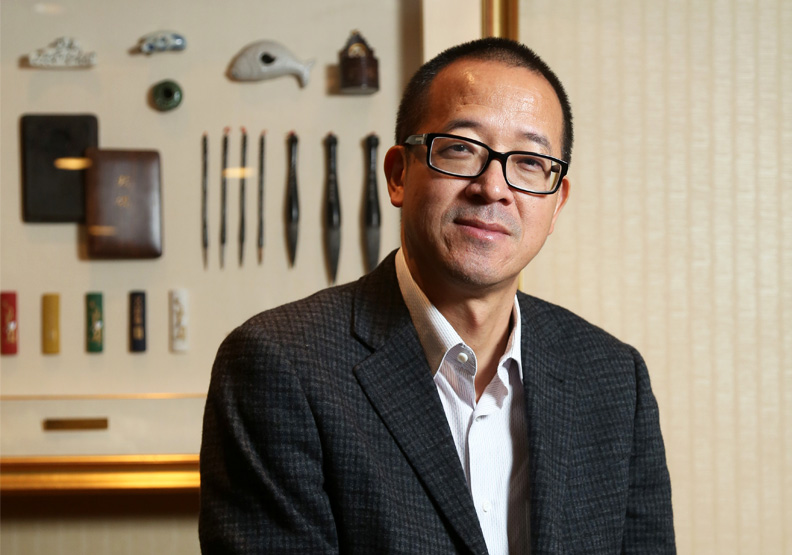 新東方教育科技集團總裁俞敏洪。張智傑攝