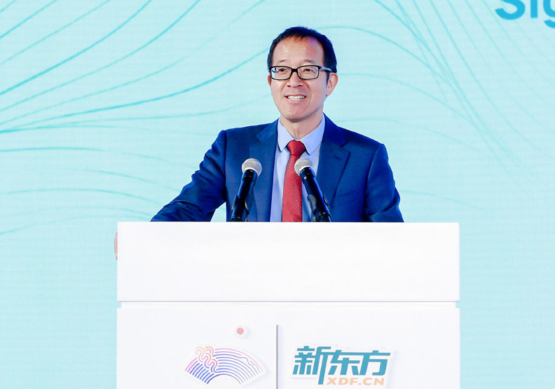 新東方教育科技集團總裁俞敏洪。取自新東方微博