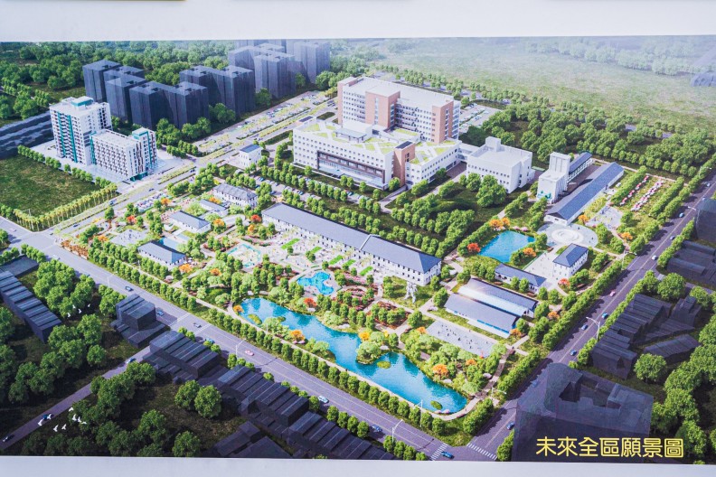 屏東榮民總醫院未來全區完工願景圖。