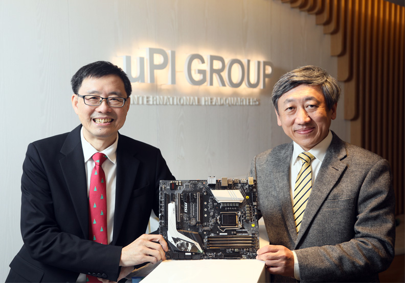 圖／力智董事長、也是華碩執行長許先越（左）、力智總經理黃學偉（右）。陳之俊攝