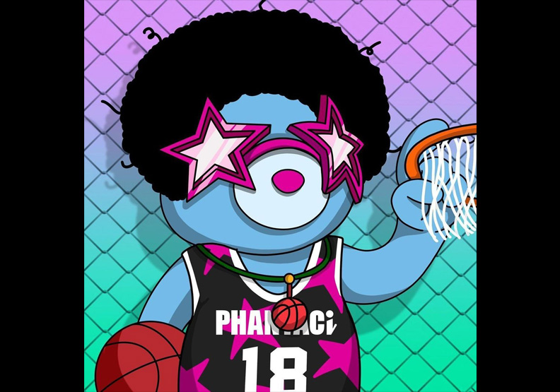 圖／周杰倫旗下潮牌PHANTACi團隊 與區塊鏈平台ezek聯名發行的NFT「Phanta Bear」。取自周杰倫Instagram