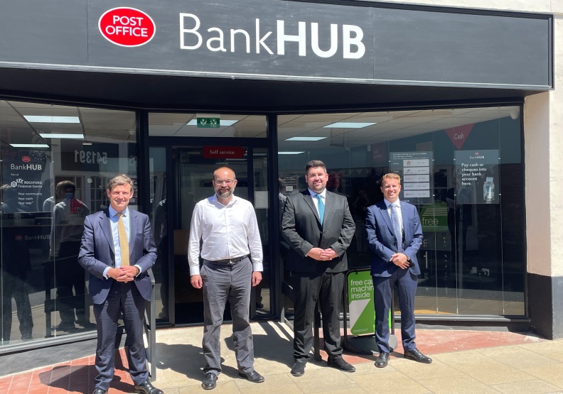 UK Bank Hub實踐普惠金融。取自 James Duddridge MP官網