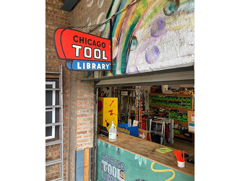 芝加哥工具館。取自創新拿鐵,圖片來源:Chicago Tool Library FB