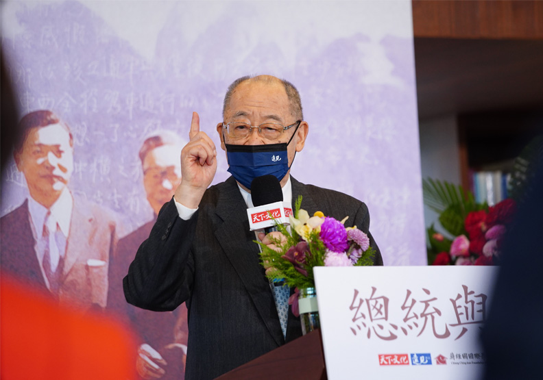 蔣經國基金會董事長錢復。賴永祥攝