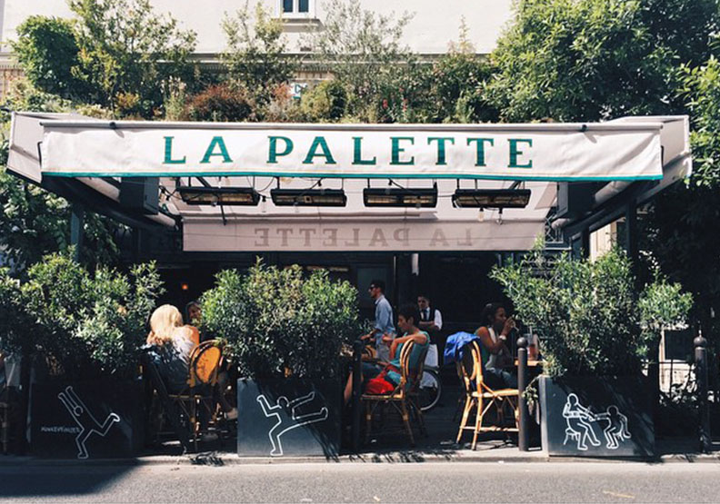 1930年開業的調色盤咖啡館（La Palette）。圖片來源／Le Procope FB