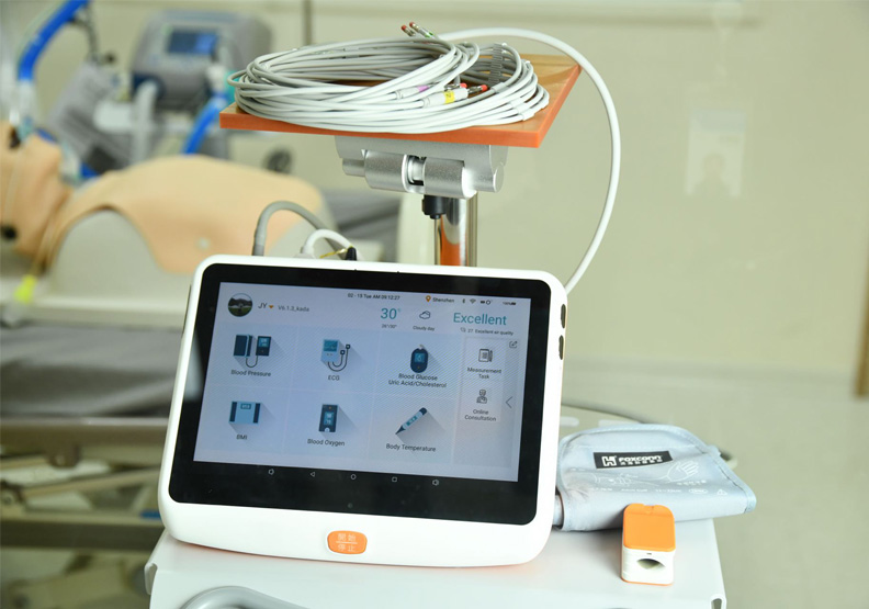 八合一生理量測裝置。工研院提供