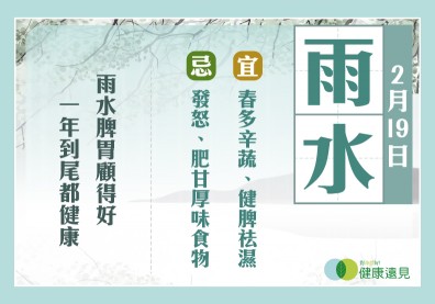 「雨水」後濕氣重！防過敏、腸胃亮紅燈，必知４大養胃健脾黃金時間