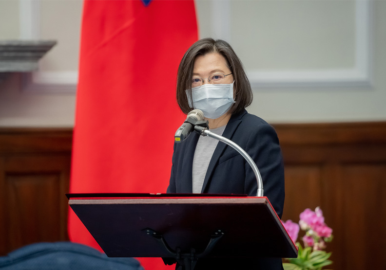 圖／總統蔡英文今聽取烏克蘭簡報做出4項指示。總統府提供