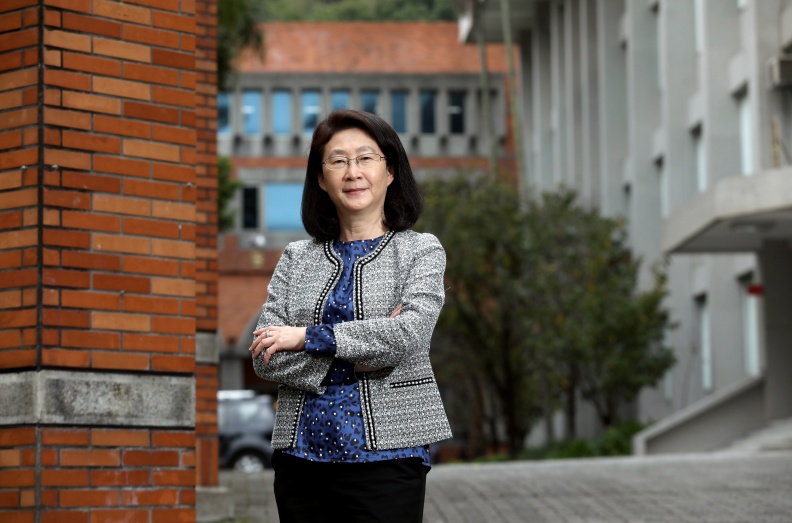 德明財經科技大學校長盧秋玲。張智傑攝