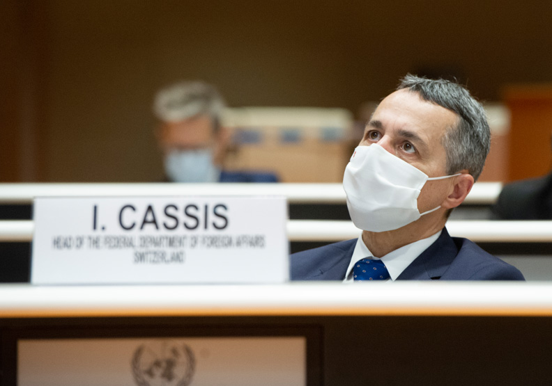 圖／瑞士總統凱西斯（Ignazio Cassis）。Flickr by UN Geneva