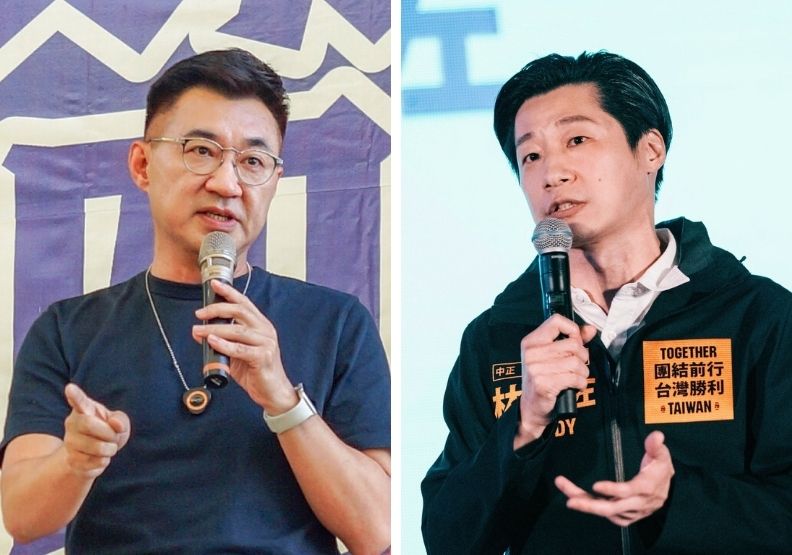圖／同樣是聲援烏克蘭，眾人埋單國民黨前主席江啟臣，無黨籍立委林昶佐卻重挫。取自江啟臣臉書、林昶佐 Freddy Lim臉書