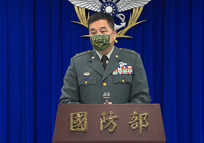 圖／國防部全民防衛動員署動員管理處長俞文鎮少將。擷取自國防部線上記者會