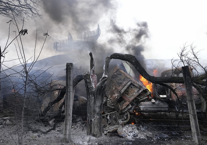 烏克蘭如今滿目瘡痍的模樣令人心碎。AFP