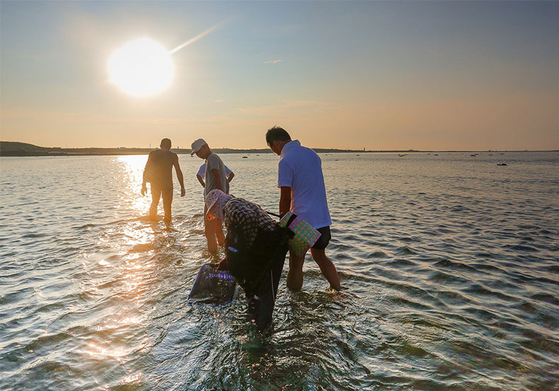 跟著阿婆親自下海用傳統捕魚方式，體驗與野生石斑魚鬥智鬥勇的刺激快感。Klook提供