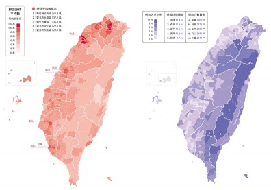 從資訊地圖看台灣：全台最有錢的是新竹人，台北則以貧窮戶數居冠