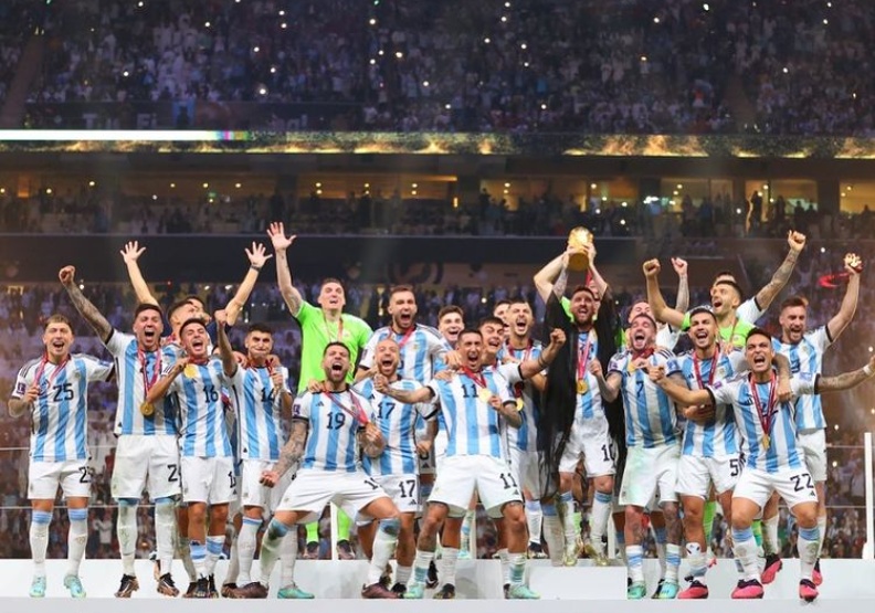 阿根廷睽違36年奪得隊史第3冠。圖片來源／leomessi IG