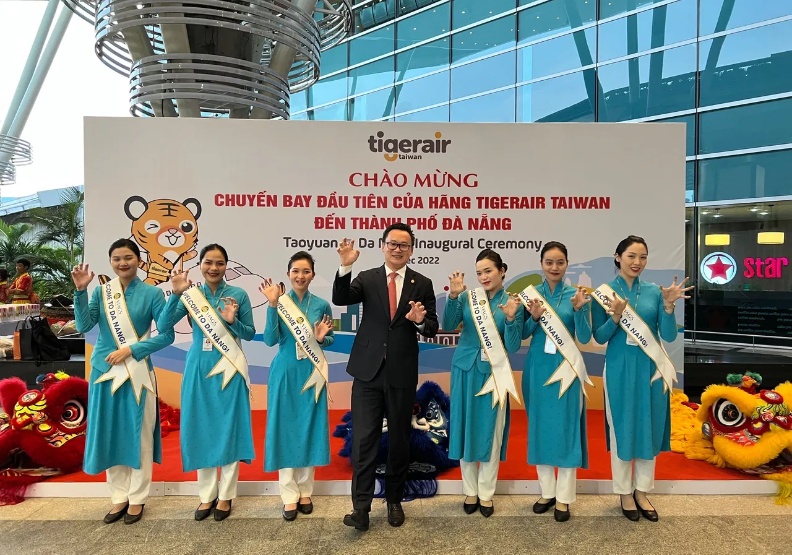 台灣虎航2022年底首航越南峴港航線。虎航提供