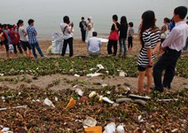 珠江出海口， 每年排出71萬噸汙染物