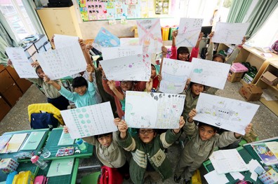 學童手繪家園：希望西瓜快快長大！