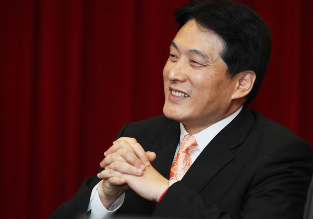 統一企業集團董事長羅智先期許集團發揮影響力，讓產業生態鏈的成員更為和諧與共榮。董旭官攝