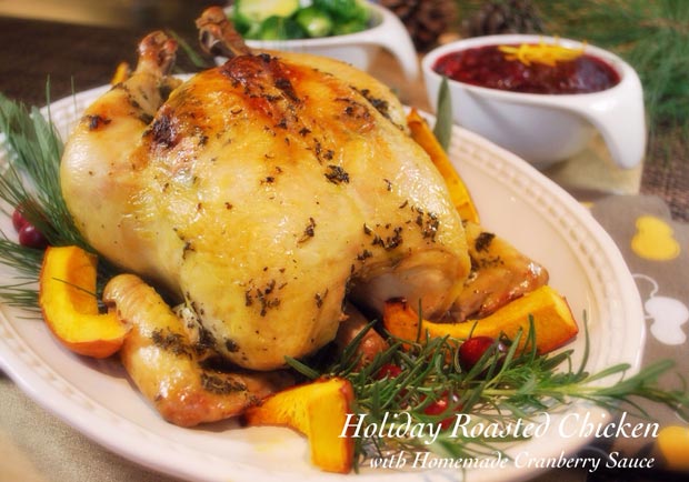 最靚主角就是你：節慶香草烤雞佐手工蔓越莓醬