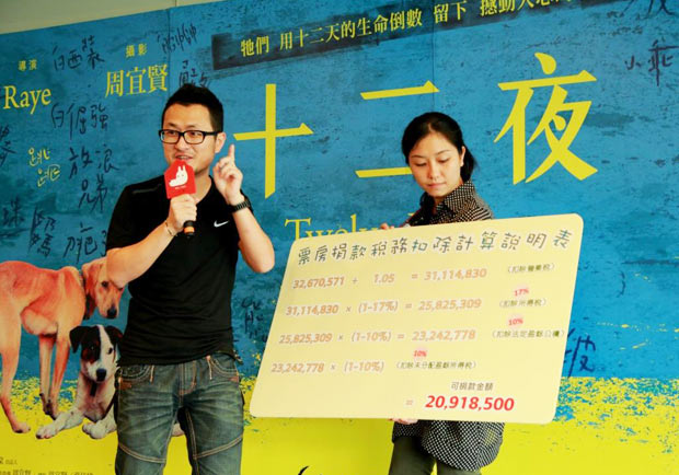一部電影能做多少事？九把刀《十二夜》票房全捐了！