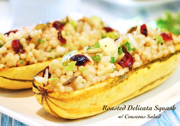大餐間的小輕食：烤南瓜庫斯庫斯溫沙拉