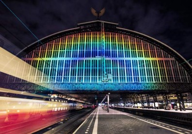 125年的歷史風華！看見百年老車站的一道彩虹