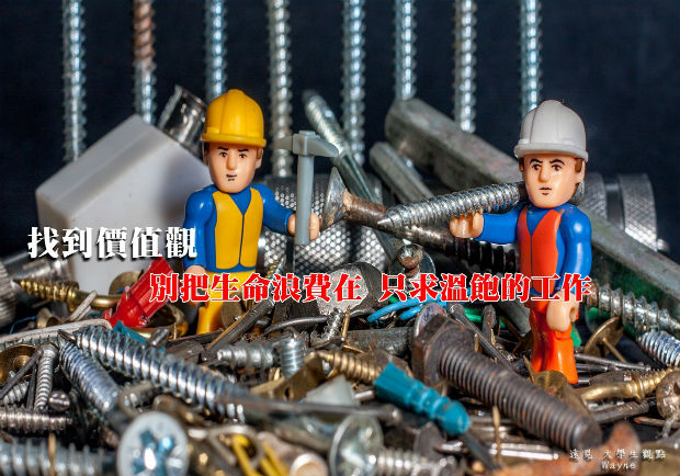 找到價值觀，別把生命浪費在只求溫飽的工作！